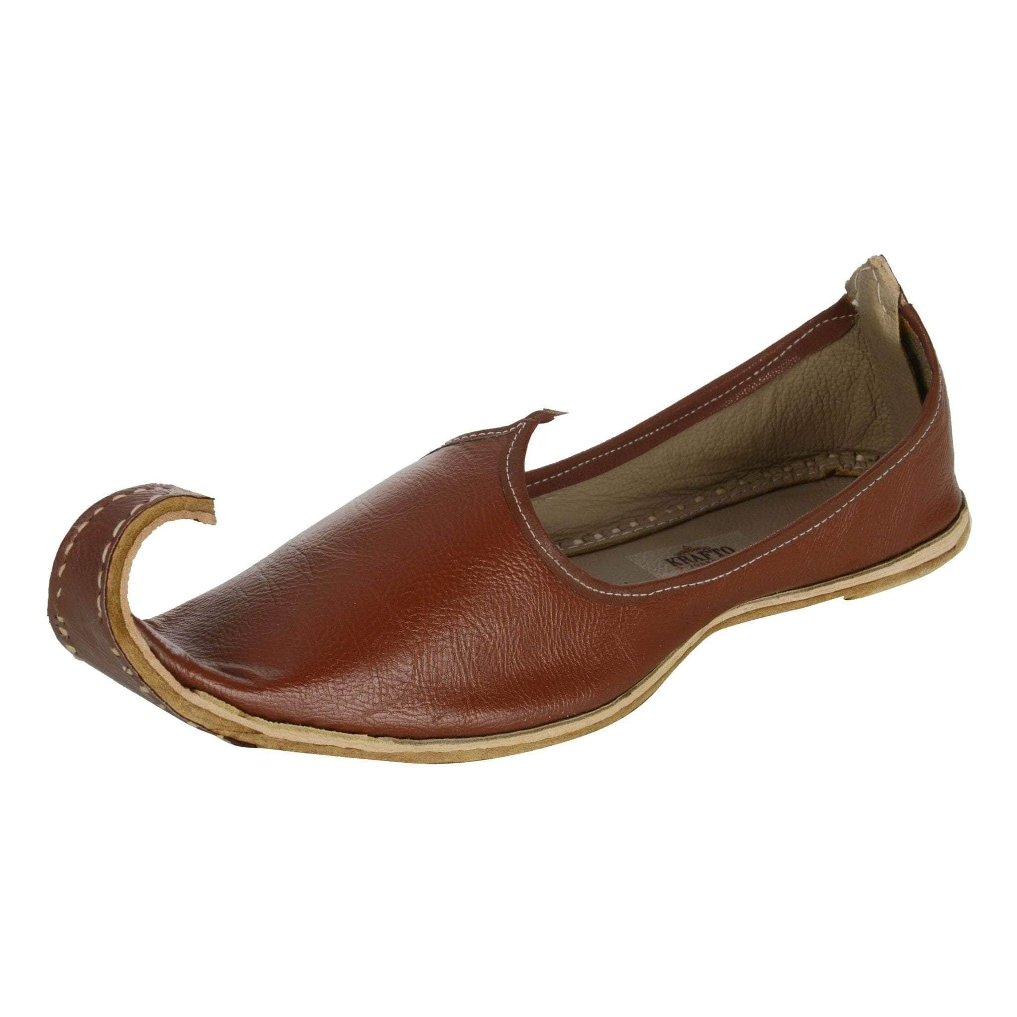 Leather jutti hot sale for man